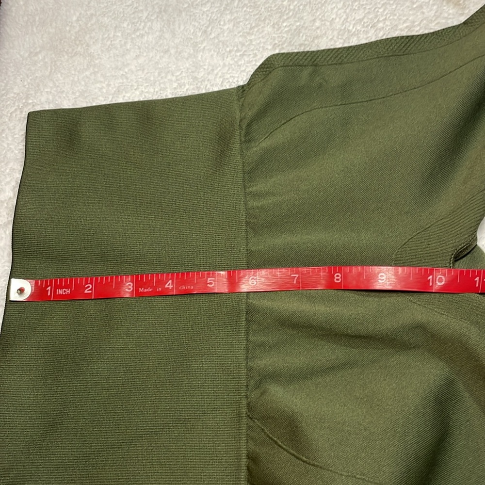 Homma Olive Green High-Waisted Leggings - Picture 6 of 10